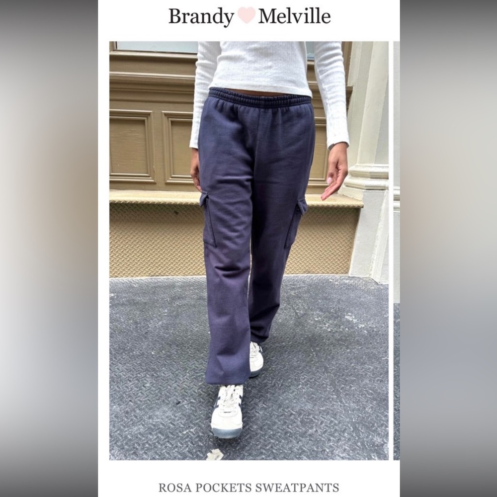 BRANDY MELVILLE ROSA POCKETS SWEATPANTS